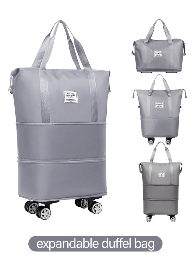 A large-capacity, wheeled, and wet-dry separated travel bag for students, ideal for short trips and carrying luggage. - Image 2