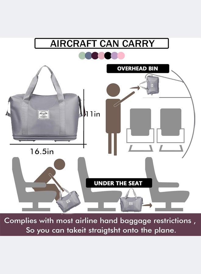 A large-capacity, wheeled, and wet-dry separated travel bag for students, ideal for short trips and carrying luggage. - Image 5