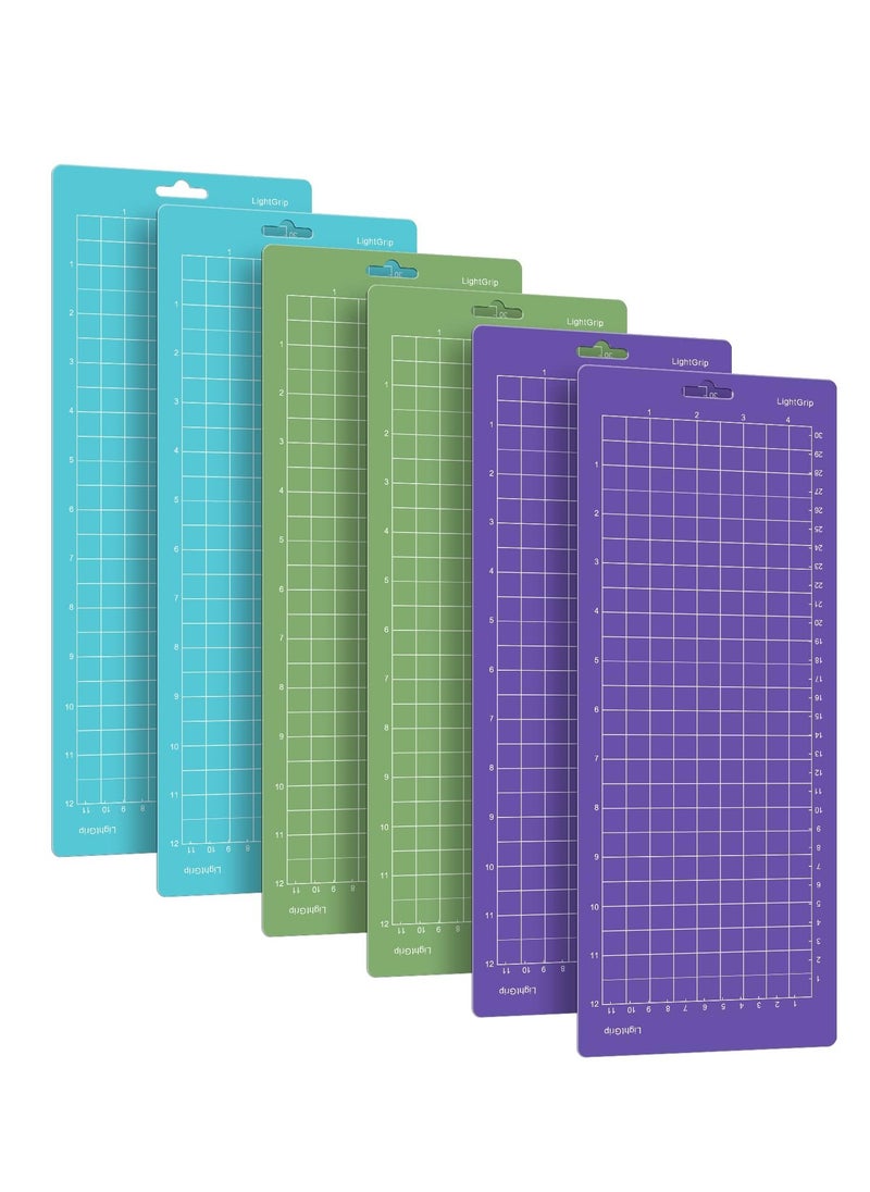 SYOSI - Variety Pack Cutting Mats for Cricut Joy, (4.5” X12” 4.5”X6.5”) 6PCS Adhesive Mats Custom Grip Cutting Mats Mixed Grip Cutting Mat Bundle Adhesive Crafting Mats for Cricut Joy Accessories - Image 1