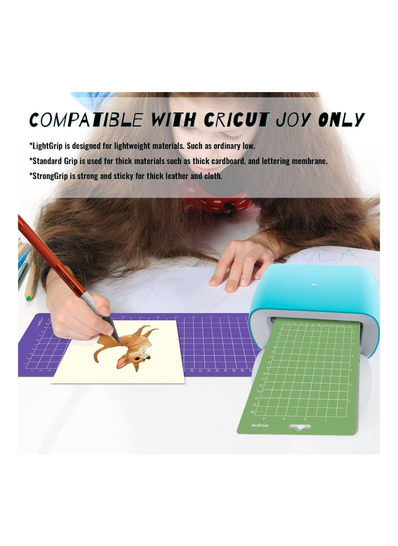 SYOSI - Variety Pack Cutting Mats for Cricut Joy, (4.5” X12” 4.5”X6.5”) 6PCS Adhesive Mats Custom Grip Cutting Mats Mixed Grip Cutting Mat Bundle Adhesive Crafting Mats for Cricut Joy Accessories - Image 1