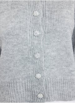 Light Gray Soft Textured Jewel Button Knitwear Cardigan TWOAW21HI0034 - pzsku/Z6B435908DBE3F953BCDCZ/45/_/1730941487/065520eb-f62f-4b4c-86d9-66cb8acc7e60