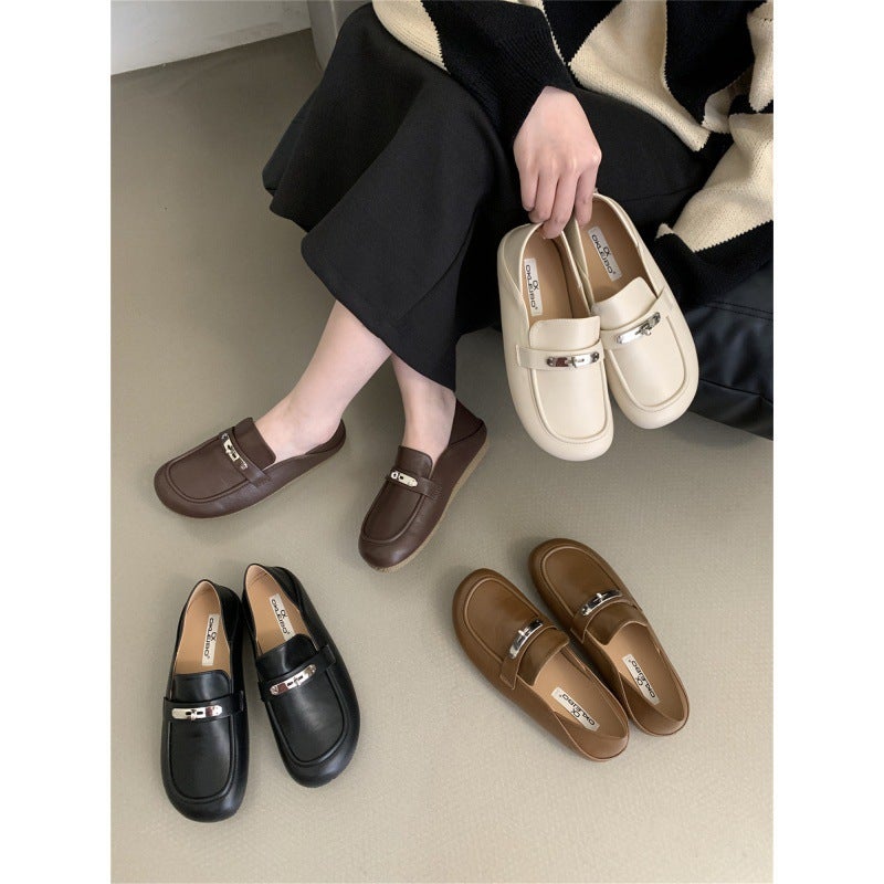 Low-Heeled Soft-Soled Loafers For Women 2025 Autumn New Retro Mori Girl Versatile Slip-On Shoes - Image 2
