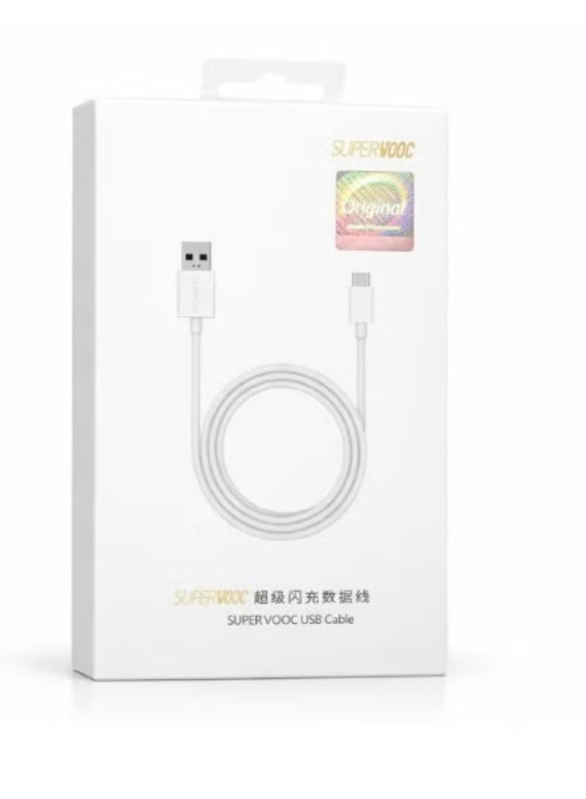 كابل شحن سريع SUPER VOOC USB-A إلى Type-C بطول 1.5 متر - Image 1