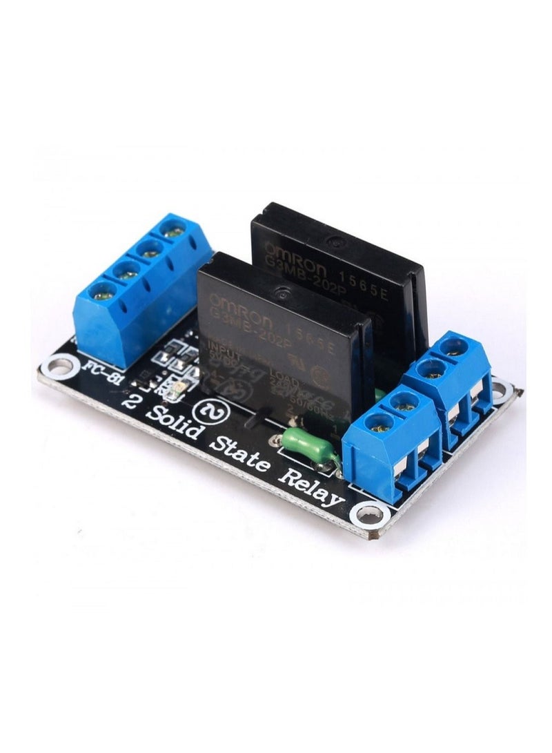 Omron 2 Channel Solid State Relay Module Multicolour 2 Pieces