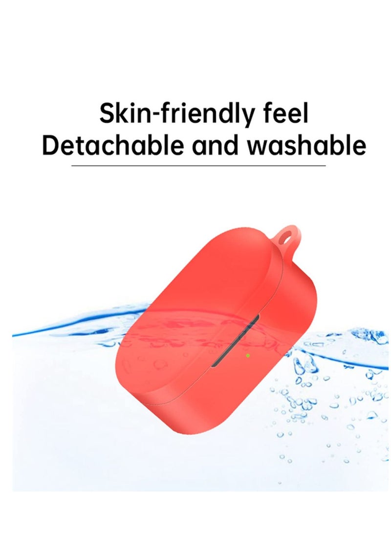 Suitable For OnePlus Buds N Earphone Cover Shell Shockproof for Oneplus Nord Buds Protect Sleeve Dustproof Case With Hook Red