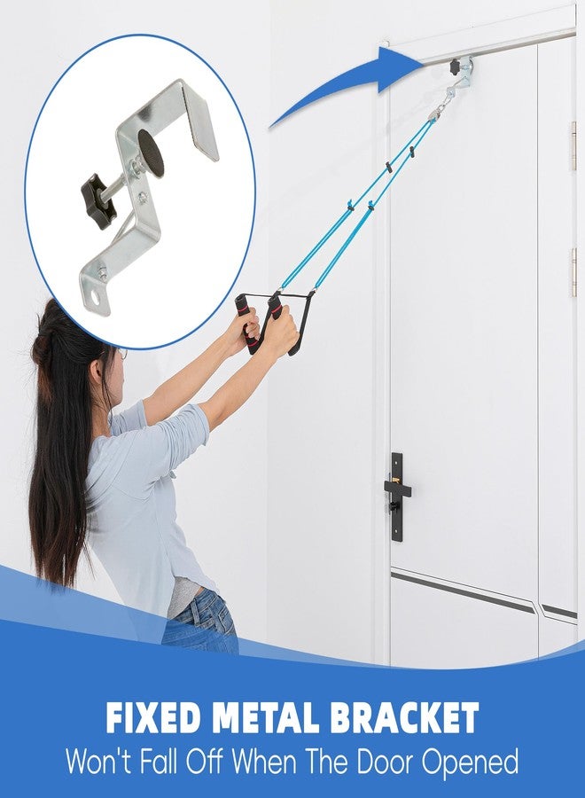 Fanwer Shoulder Pulley for Physical Therapy - Shoulder Exercise Pulley With Fixed Metal Bracket - Shoulder Pulley Over the Door - Pulleys for Shoulder Rehab -- Exercise Pulleys for Shoulders Doorway Arm Pulleys for Shoulder Injury - Image 3
