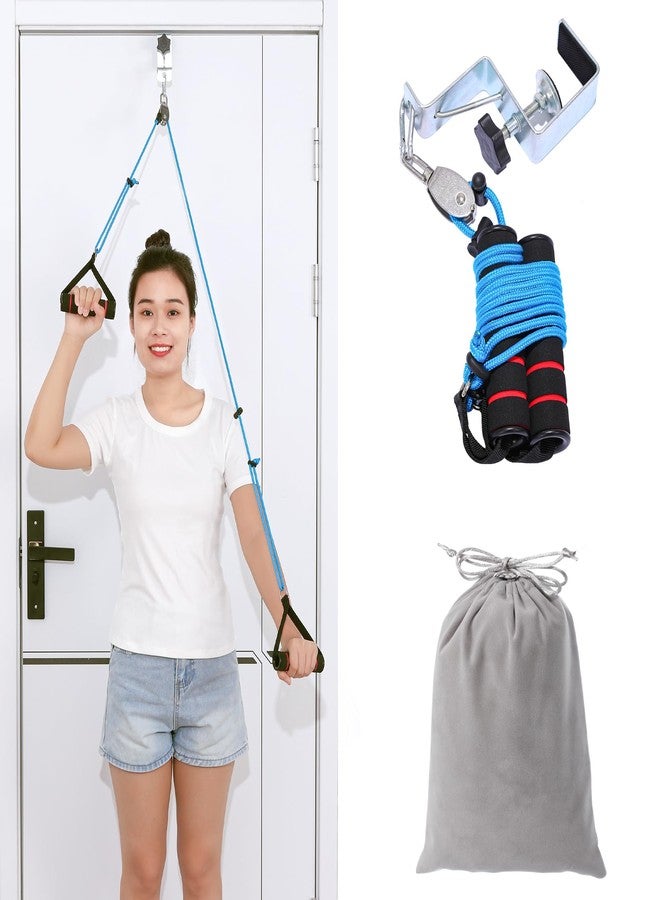 Fanwer Shoulder Pulley for Physical Therapy - Shoulder Exercise Pulley With Fixed Metal Bracket - Shoulder Pulley Over the Door - Pulleys for Shoulder Rehab -- Exercise Pulleys for Shoulders Doorway Arm Pulleys for Shoulder Injury - Image 1
