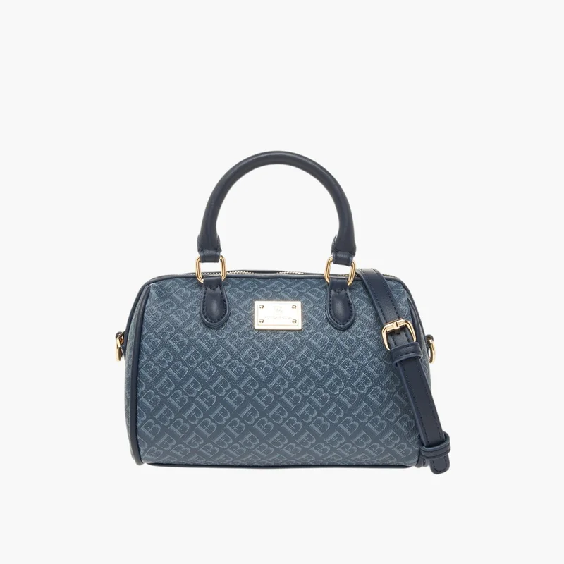 Flora Bella By Shoexpress Women's Monogram Print Tote Bag with Double Handles and Zip Closure