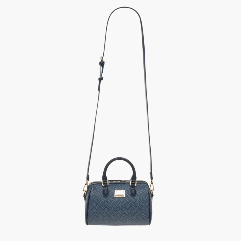 Flora Bella By Shoexpress Women's Monogram Print Tote Bag with Double Handles and Zip Closure