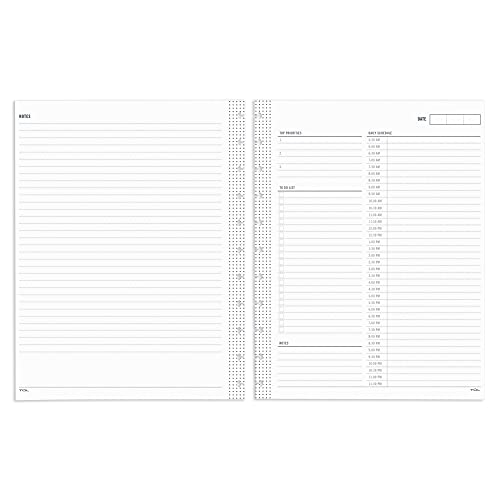 TUL® Discbound Undated Daily Refill Pages, 8-1/2" x 11", Undated, 50 Sheets - Image 1