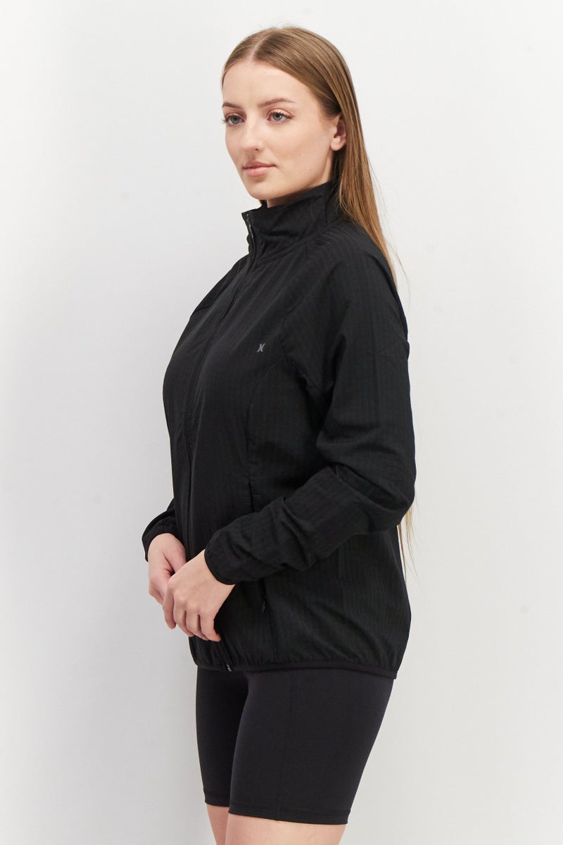 Hurley Women Sportswear Fit Training Jacket, Black - Image 3