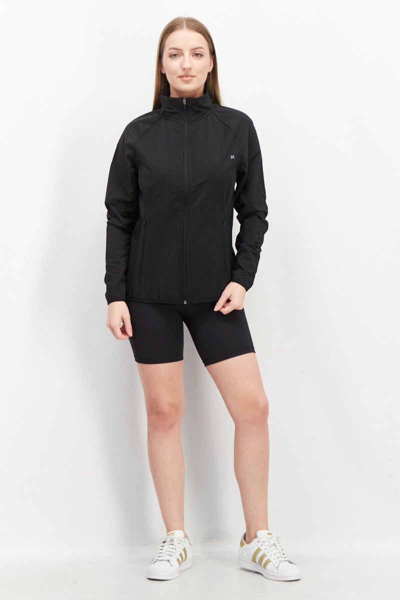 Hurley Women Sportswear Fit Training Jacket, Black - Image 2