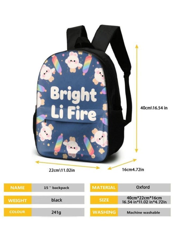 واضح من النار مجموعة من ثلاث قطع من حقائب الرسوم المتحركة، تتعامل بسهولة مع المناسبات المختلفة (الطلاب والأطفال ونزهات الأصدقاء وتسلق الجبال والدراسة وما إلى ذلك) | حقيبة ظهر + حقيبة محمولة باليد + حقيبة قرطاسية | هدايا الموسم المدرسي / العطلات - 61 - Image 5