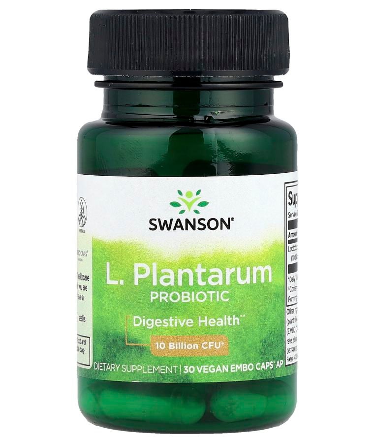 SWANSON L. Plantarum Probiotic 10 Billion CFU 30 Vegan EMBO Caps AP
