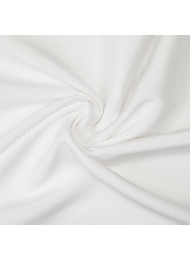 Gee Di Moda Rectangle Tablecloth - 90 x 132" Inch - White Rectangular Table Cloth for 6 Foot Table in Washable Polyester - Great for Buffet Table, Parties, Holiday Dinner, Wedding & More - Image 5