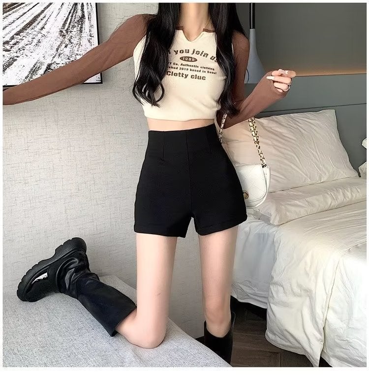 Royal Sister Style Korean Style Spice Girl Casual Pants Hip Summer High A- Line Skirt Super Shorts Skirt Women'S Waist Bag Half-Length - Image 1