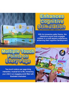 Kiddale Kiddale Arabic Alphabet and Arabic Letters Sounds for Arabic Language Learning with Animal Sounds| Alif Baa Taa Book for 1+ Year Old |Learning & Education for 1-3 Years Old|  - Image 5