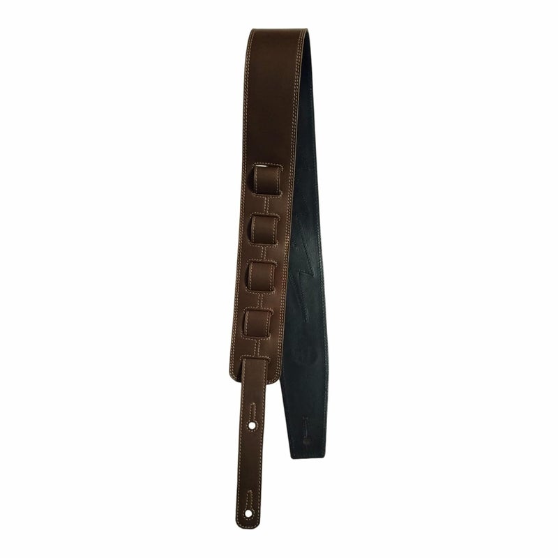 Ve CREATION Leather Guitar Strap for Bass, Electric, Acoustic & Heavy Guitars, 2.5" Wide, Adjustable from 42-56 Inches, - Image 4