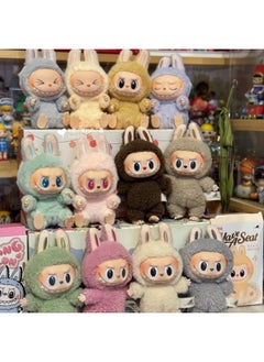 Generic Bubble Mart Labubu Vinyl Face Ornaments Macaron Generation Plush Toy Doll Handmade-Color:Bubu Second Generation [lehehe]  - Image 4