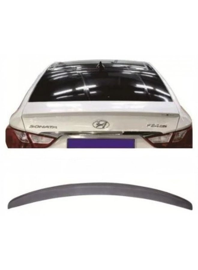 Hyundai Sonata 2011 2014 White Rear Spoiler Exterior Car Accessory Sport Design - Image 1