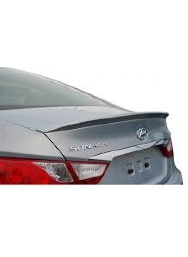 Hyundai Sonata 2011 2014 White Rear Spoiler Exterior Car Accessory Sport Design - Image 5