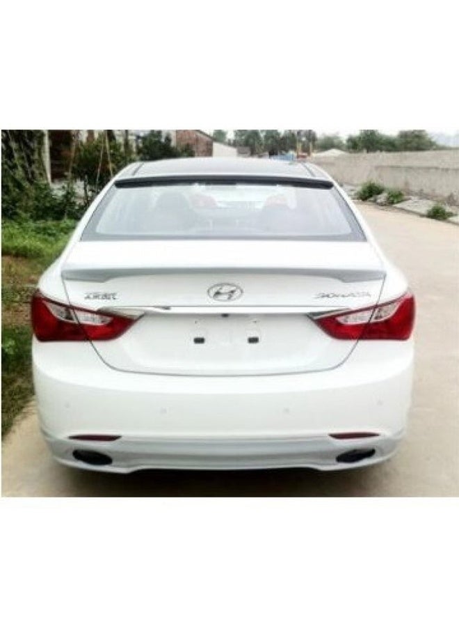 Hyundai Sonata 2011 2014 White Rear Spoiler Exterior Car Accessory Sport Design - Image 2