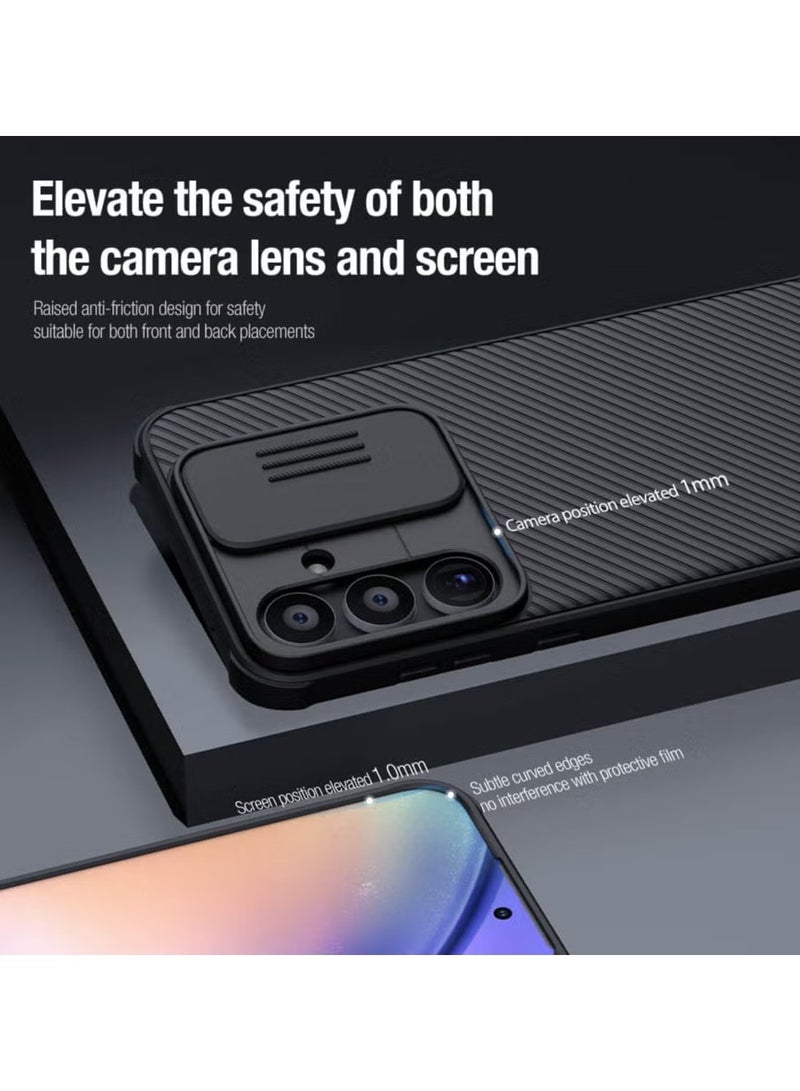 Nillkin Case for Samsung A55 nillkin CamShield case Protective Cover with Camera Protector Hard PC Ultra Thin Anti-Scratch Phone Case For Samsung A55- Black - Image 5