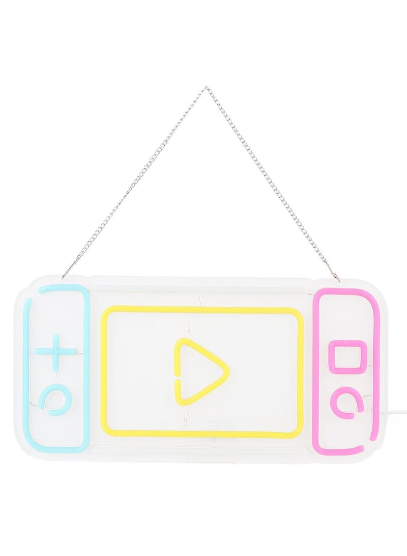 فلاي رود لافتة نيون للألعاب، لافتات نيون LED لغرفة النوم أو غرفة الألعاب أو ديكور غرفة النوم أو غرفة الترفيه أو العمل أو هدية عيد الميلاد أو إضاءة LED منزلية، تعمل عبر USB - Image 4