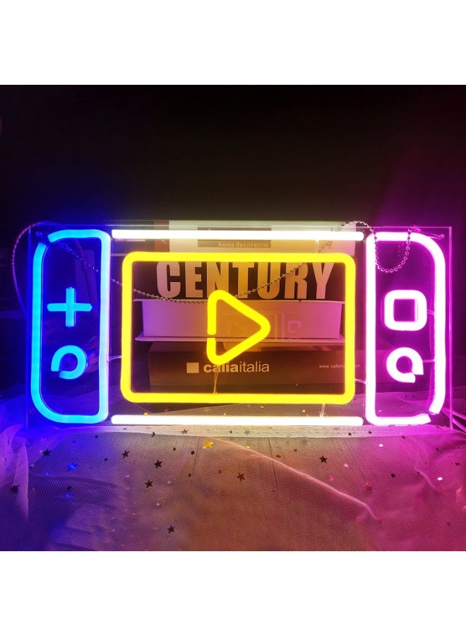 فلاي رود لافتة نيون للألعاب، لافتات نيون LED لغرفة النوم أو غرفة الألعاب أو ديكور غرفة النوم أو غرفة الترفيه أو العمل أو هدية عيد الميلاد أو إضاءة LED منزلية، تعمل عبر USB - Image 1