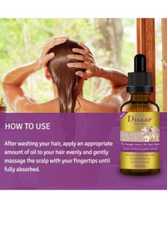 YOMNA Disaar Natural Hair Growth Ginger Essential Oil, Anti Hair Loss Essence, Healthy Strong Thick Hair, Treats Baldness Weak Brittle Thinning Hair  - Image 5