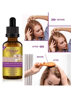 YOMNA Disaar Natural Hair Growth Ginger Essential Oil, Anti Hair Loss Essence, Healthy Strong Thick Hair, Treats Baldness Weak Brittle Thinning Hair  - Image 3