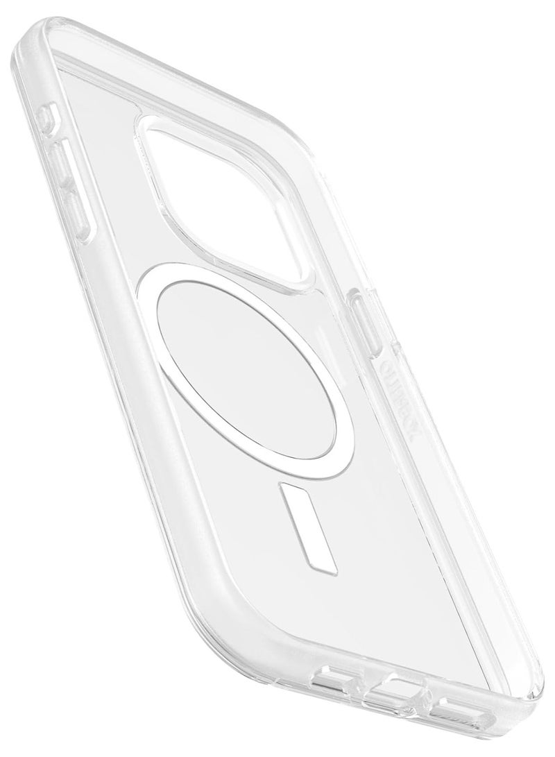 Crystal Clear Case Cover for iPhone 15 Pro Max Hard Back Panel Protective Case Compatible with MagSafe (Clear)  - Image 2