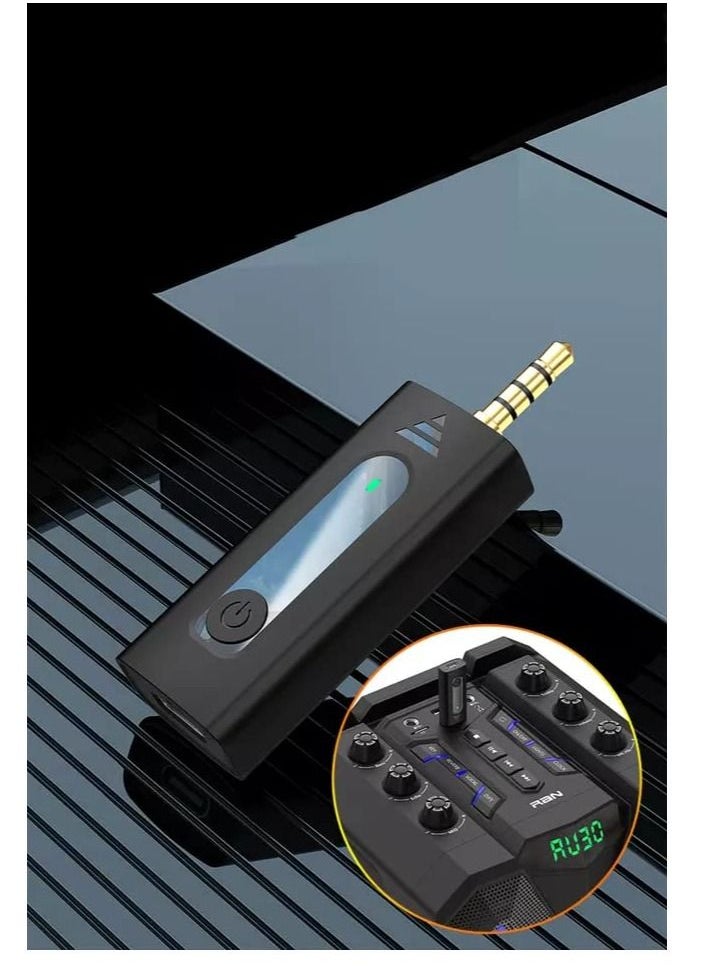 Generic - K35 Wireless Mic For Smartphones Laptop Desktop iPhone Collar Microphone Compatible With 3.5mm Jack Devices Wireless Mic For YouTube Vlogging ASMR Recording Podcast Interview Black - Image 1