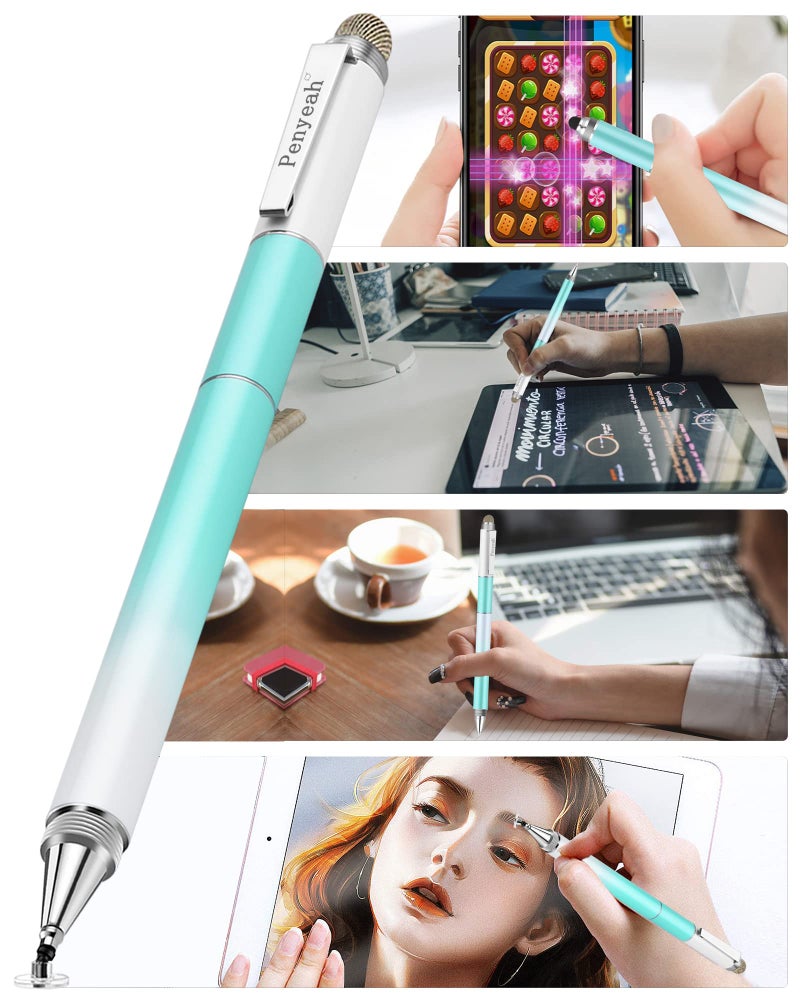 Penyeah Capacitive Stylus Pen (4 in 1),Universal Touch Screens Stylus Pen for iPad/Pro/iPhone/Android Phone/Samsung/Fire/Tablets and All Capacitive Touch Screens-Dream Blue - Image 3