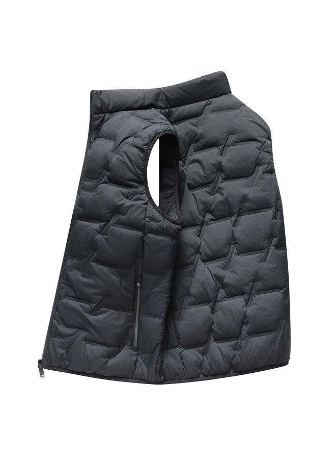 YaYa Men's Stand Collar Down Vest, Warm And Stylish For Autumn And Winter, Youthful And Versatile Down Vest - Image 2