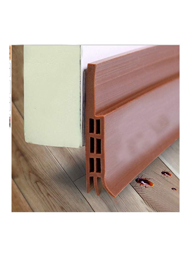 Under Door Sweep Weather Stripping Brown 91 x 5cm - Image 1