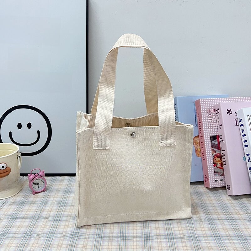 New Canvas Ladies Tote Fashion Casual Cute Cartoon Handbag Contact customer service can be customized LOGO
