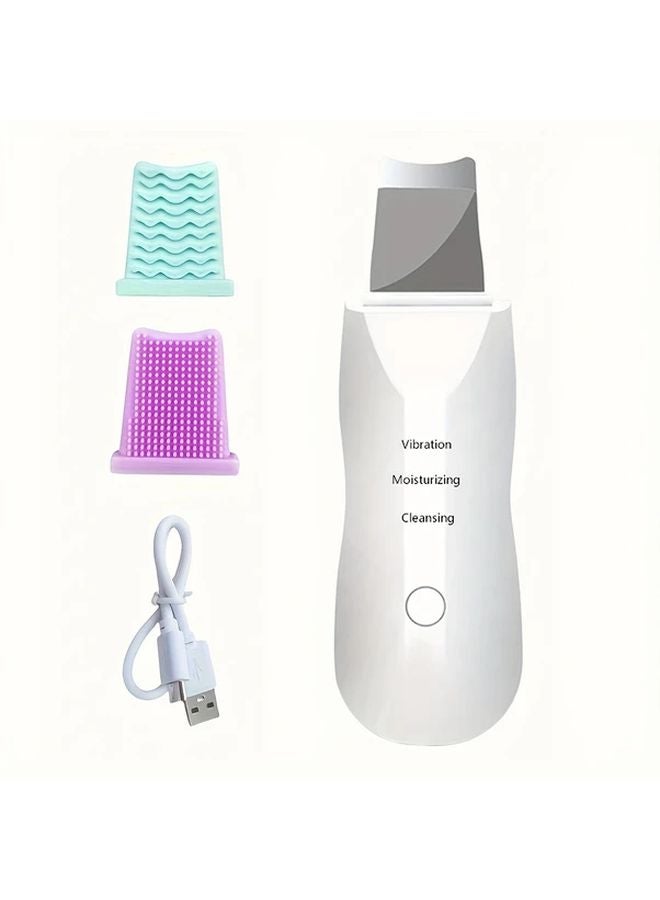 أداة تنظيف الوجه الكهربائية البيضاء مقشر منظف المسام مزيل الرؤوس السوداء آلة رفع - Image 1