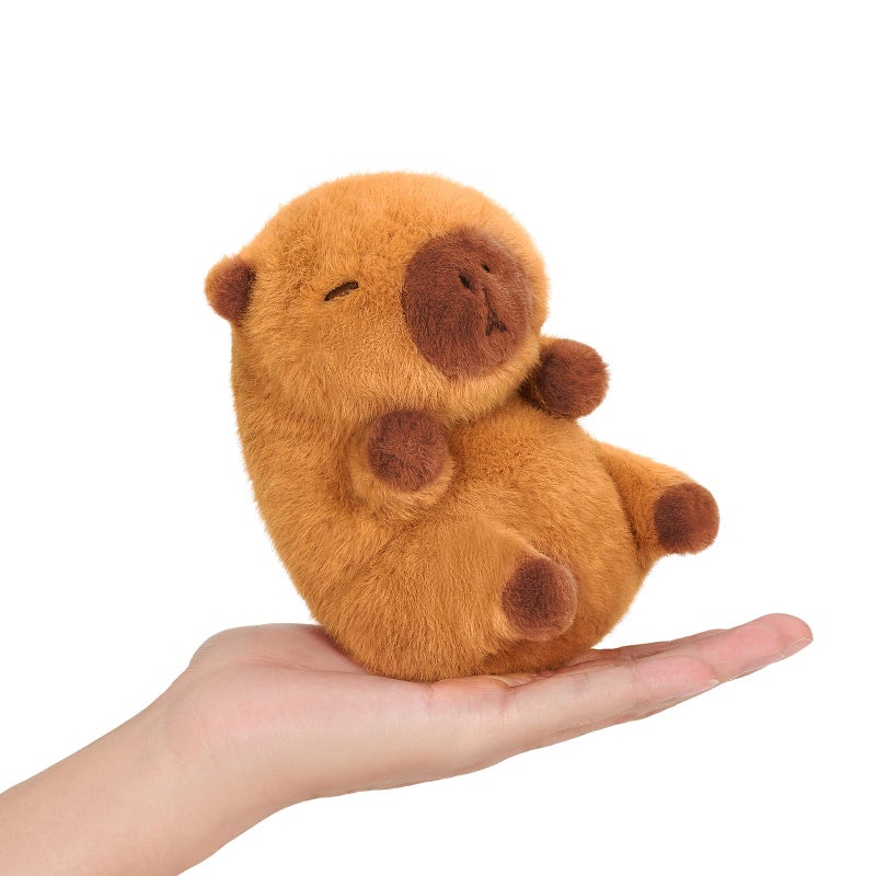 Ditucu PalmSized Capybara Stuffed Animals Cute Soft Plush Doll Small Capibara Plushies Toys Gifts for Kids Brown 5 inch - Image 3