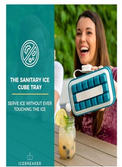 sokany 18 Ice Cubesthe Most Sanitary Ice Tray for Freezer Ice Cube Maker Makes ,Disassemble This Silicone Ice Cube Tray with Lid for Easy Cleaning (Green)  - Image 3