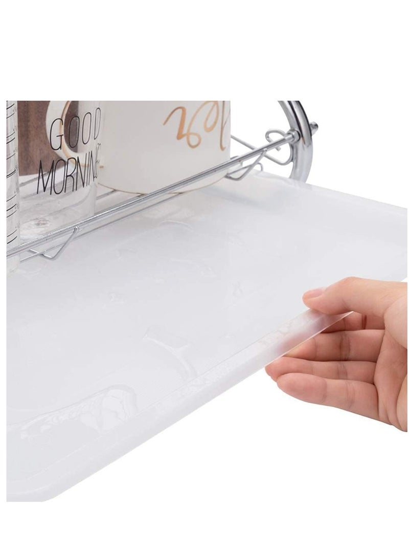 ELTRAZONE ELTERAZONE Dish Drying Rack Over the Sink, 2-Tier Dish Rack with Utensil Holder, Water Cup Holder and Drain Board for Kitchen Counter  - Image 3