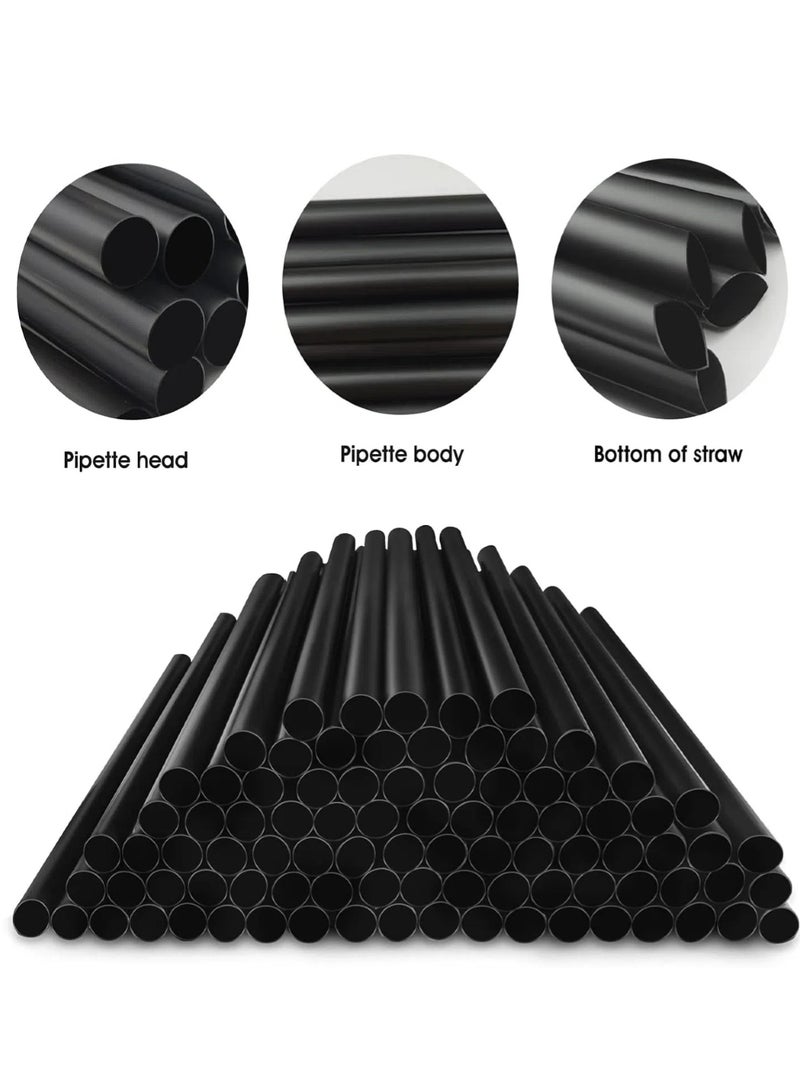 تشو داي 13 مم × 190 مم (50 قطعة) شفاطات بوبا للاستخدام مرة واحدة، شفاطات سموثي جامبو، مغلفة بشكل فردي من البلاستيك، شفاط كبير للاستخدام مرة واحدة ذو فم واسع - Image 4