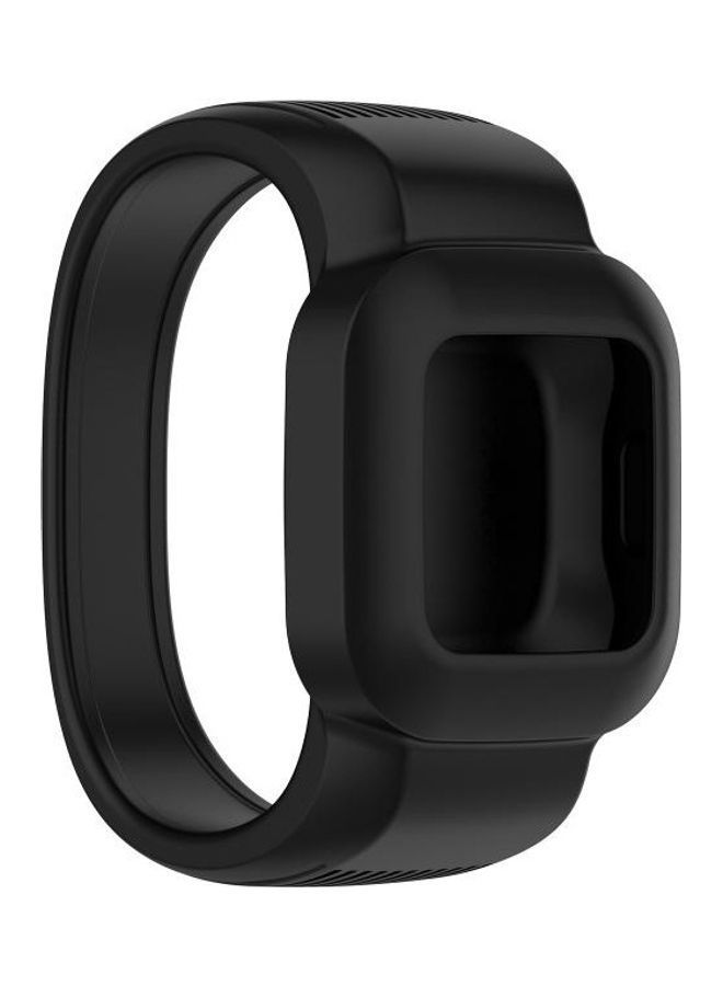 NIBEMINENT Silicone Pure Color Replacement Watchband For Garmin Vivofit JR3 Black - Image 1