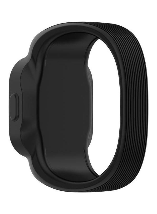 NIBEMINENT Silicone Pure Color Replacement Watchband For Garmin Vivofit JR3 Black - Image 2