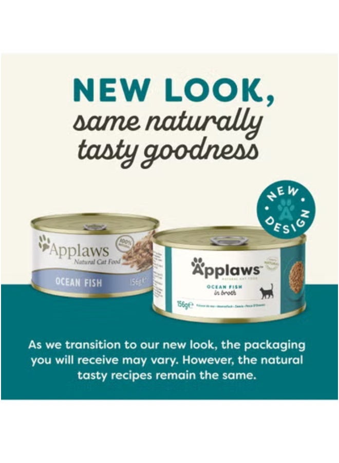 Applaws Ocean Fish Adult Wet Cat Food Tin 24x70g - Image 4