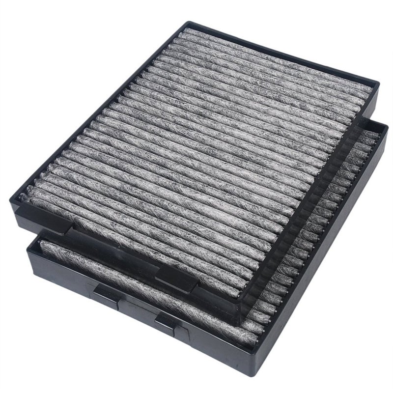 HIFROM Cabin Dust Air Filter Activated Charcoal Carbon Replacement for 5 Series E39 520i 523i 525i 528i 530i 540i 520d AC 64119216588 64110008138 CUK 27362 Pack of 2