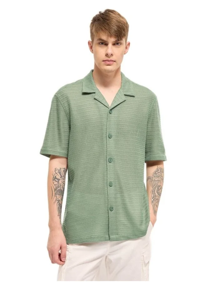 THE BEAR HOUSE Men's Shirt for Casual and Formal Wear | Classic Button-Down Style for Office, Daily Use, Travel, Events & All-Season Outfits | Versatile & Stylish Wardrobe Essential for Every Occasion