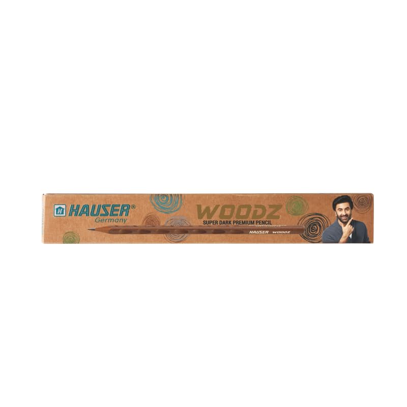 HAUSER ARTZ WOODZ SUPER DARK - WOODEN PENCIL Set – 20 Pcs Multicolor Pencils | Extra Dark Lead for Smooth Writing | Ideal for Kids School Use & Drawing - Image 1