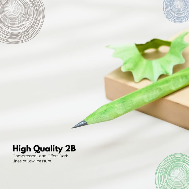 HAUSER ARTZ WOODZ SUPER DARK - WOODEN PENCIL Set – 20 Pcs Multicolor Pencils | Extra Dark Lead for Smooth Writing | Ideal for Kids School Use & Drawing - Image 5