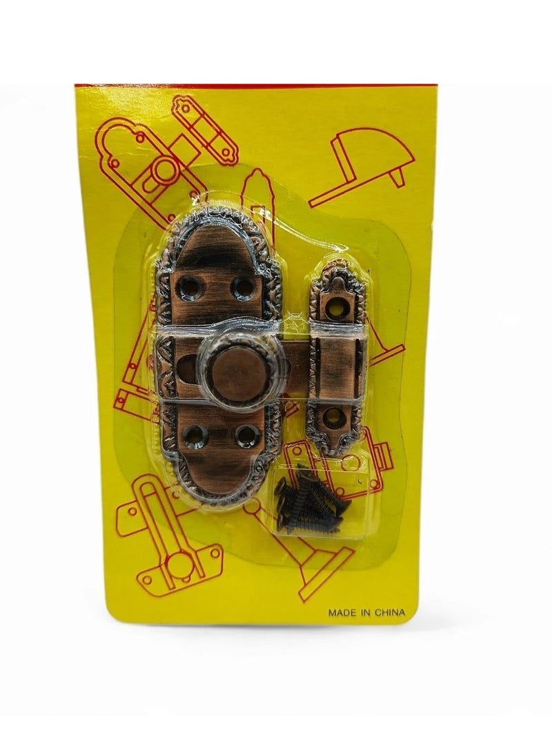 ترباس لقفل الباب و النوافذ و الشرعة (اكسديه محمر) - Image 4